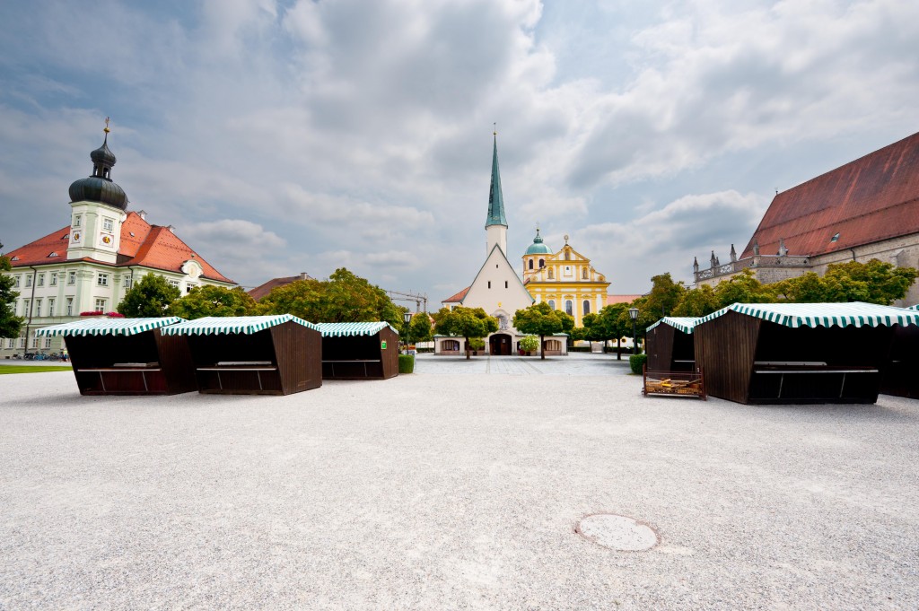 Die bayerische Stadt Altötting in Bayern