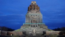 Imposantes Völkerschlachtdenkmal in Leipzig / Sachsen