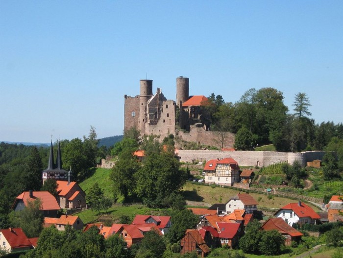 Die Burgruine Hanstein in Eichsfeld (Thüringen)