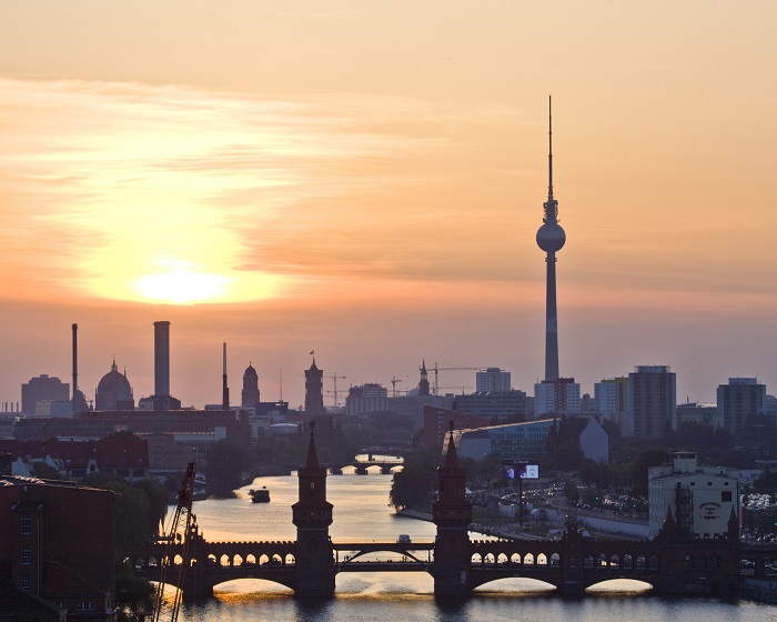 Sonnenuntergang in Berlin