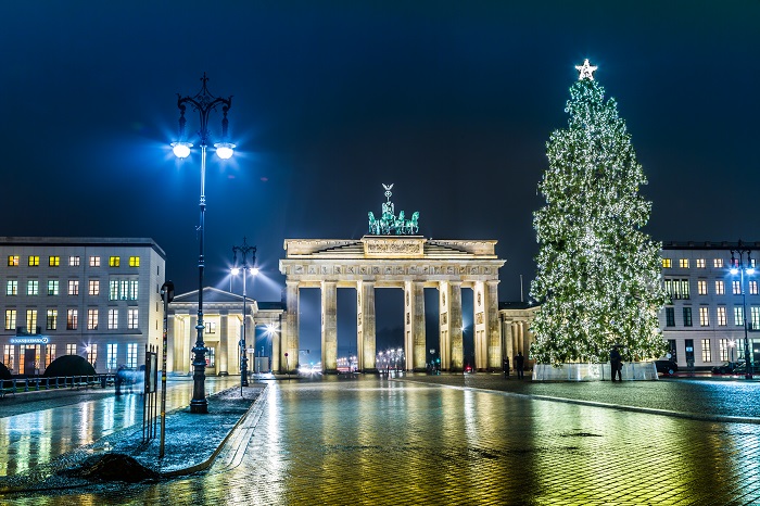 Das Brandenburger Tor in der deutschen Hauptstadt Berlin